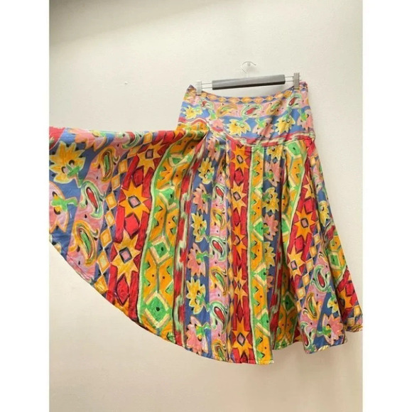 Vintage - Funky Made in France Full Skirt - Picture 4 of 9